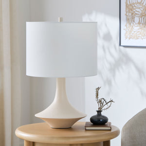   Painted Base Linen Table Lamp | Oroa.com