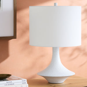   Painted Base Linen Table Lamp | Oroa.com