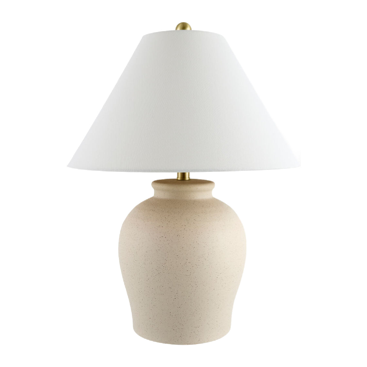   Painted Beige Ceramic Table Lamp | Oroa.com