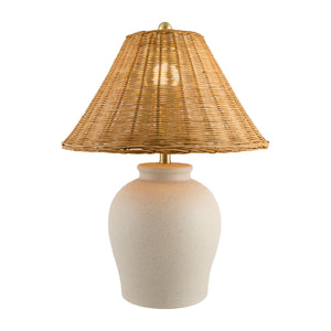   Painted Beige Ceramic Table Lamp | Oroa.com