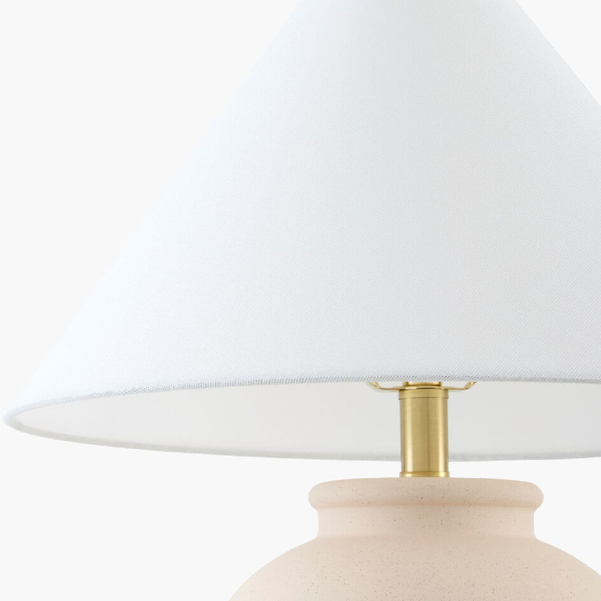   Ceramic White Linen Table Lamp | Oroa.com