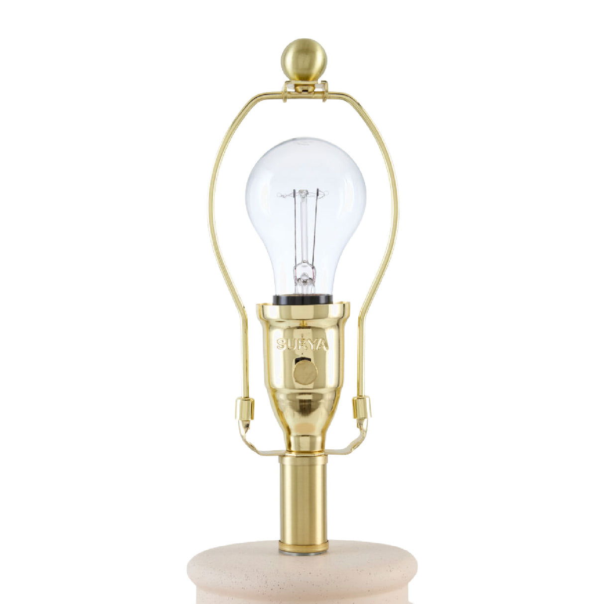   Brown Pleated Linen Table Lamp | Oroa.com