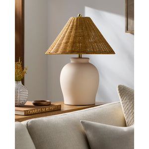   Rattan Empire Shade Table Lamp | Oroa.com