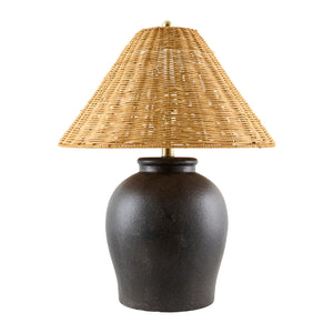   Rattan Empire Shade Table Lamp | Oroa.com