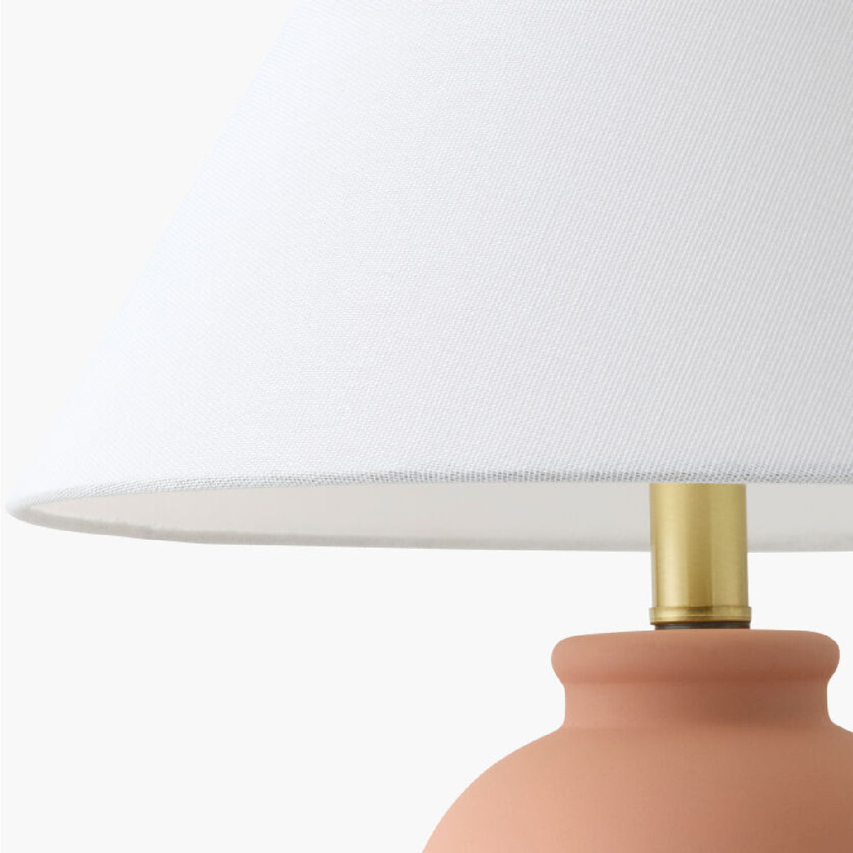   Modern European furniture - White Linen Empire Table Lamp - www.oroa.com | Oroa.com