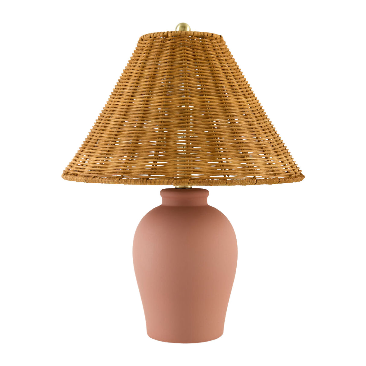   Brown Rattan Ceramic Table Lamp | Oroa.com