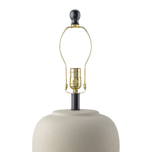   Ceramic Beige Linen Table Lamp | Oroa.com