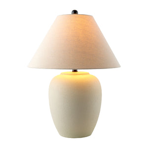   Ceramic Beige Linen Table Lamp | Oroa.com