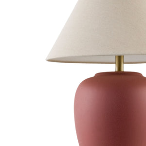   Ceramic Beige Linen Table Lamp | Oroa.com