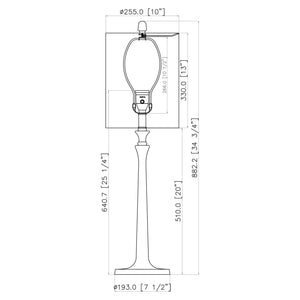  Linen Drum Shade Table Lamp | Oroa.com