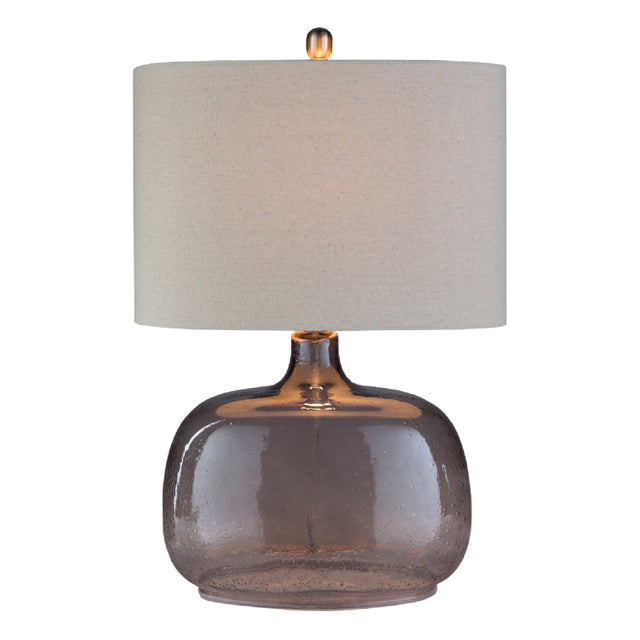 Modern European furniture - Gray Clear Glass Table Lamp - www.oroa.com
