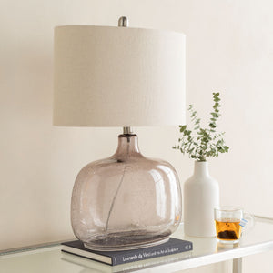   Modern European furniture - Gray Clear Glass Table Lamp - www.oroa.com | Oroa.com