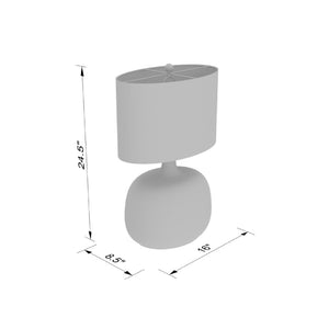   Modern European furniture - Gray Clear Glass Table Lamp - www.oroa.com | Oroa.com