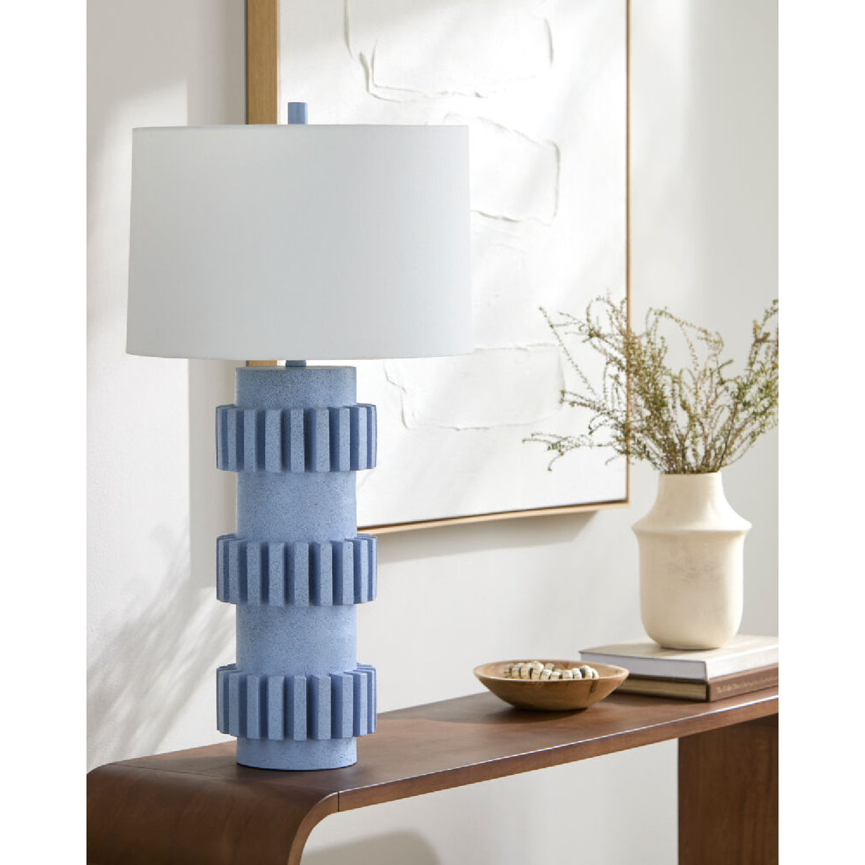   Modern Carved Accent Table Lamp | Oroa.com