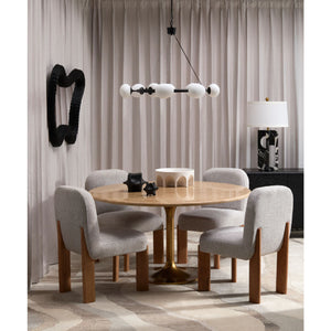   9-Light White Glass Chandelier | Oroa.com