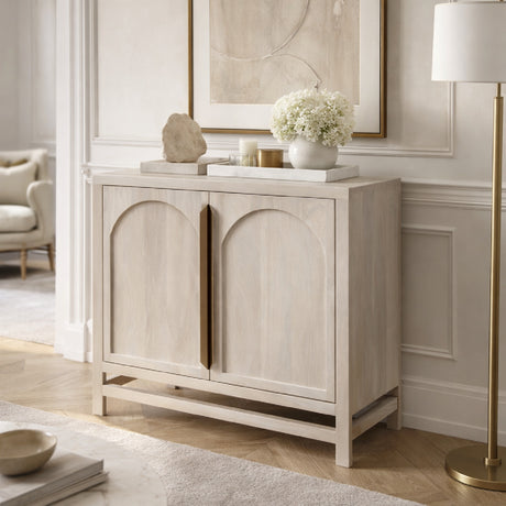   Mango Wood 2-Door Cabinet | Oroa.com