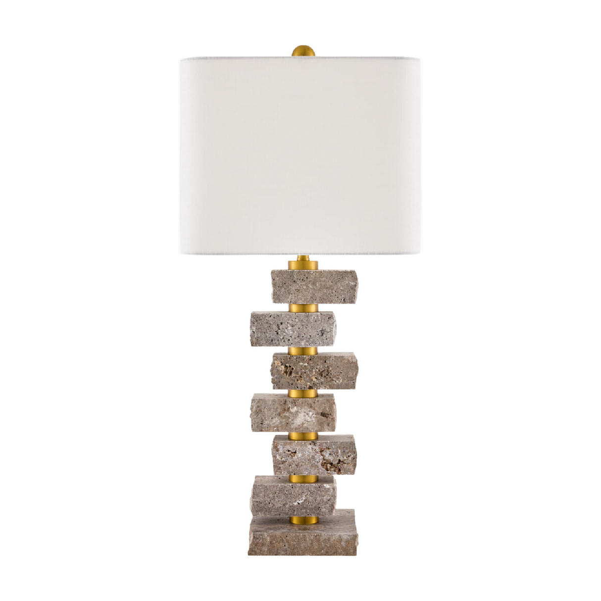   Organic Marble Stacked Table Lamp | Oroa.com