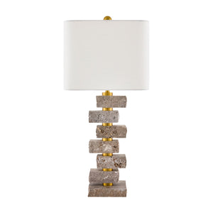   Organic Marble Stacked Table Lamp | Oroa.com