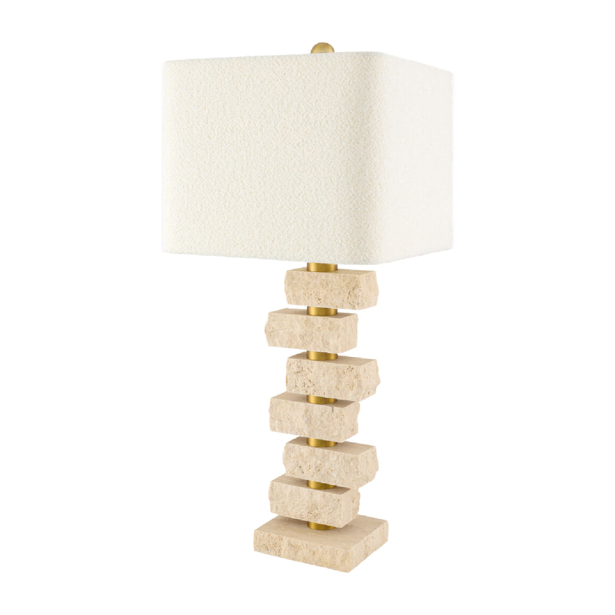   Organic Marble Stacked Table Lamp | Oroa.com