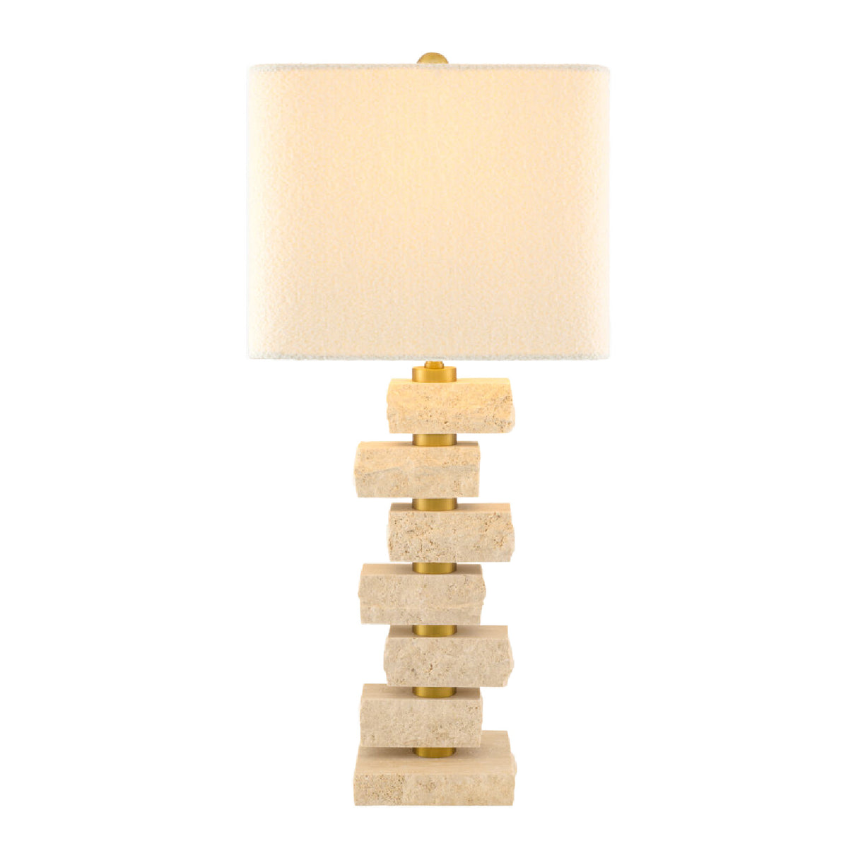   Organic Marble Stacked Table Lamp | Oroa.com