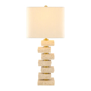   Organic Marble Stacked Table Lamp | Oroa.com