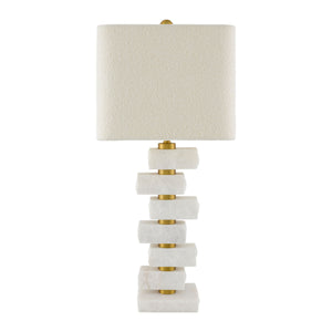   Organic Marble Stacked Table Lamp | Oroa.com