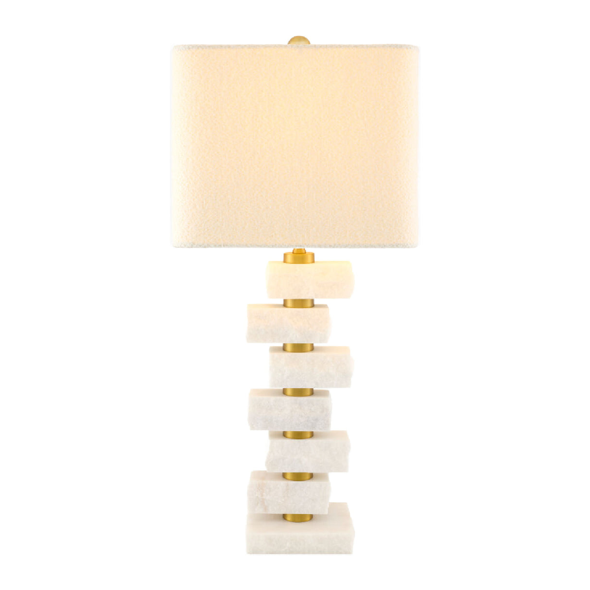   Organic Marble Stacked Table Lamp | Oroa.com