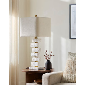   Organic Marble Stacked Table Lamp | Oroa.com