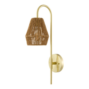   Modern European furniture - Curved Metal Rattan Wall Lamp - www.oroa.com | Oroa.com