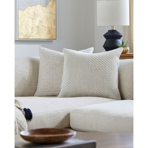   Modern European furniture - Beige Woven Down Insert Pillow - www.oroa.com | Oroa.com