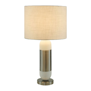   Modern European furniture - Silver Wrapped Marble Table Lamp - www.oroa.com | Oroa.com
