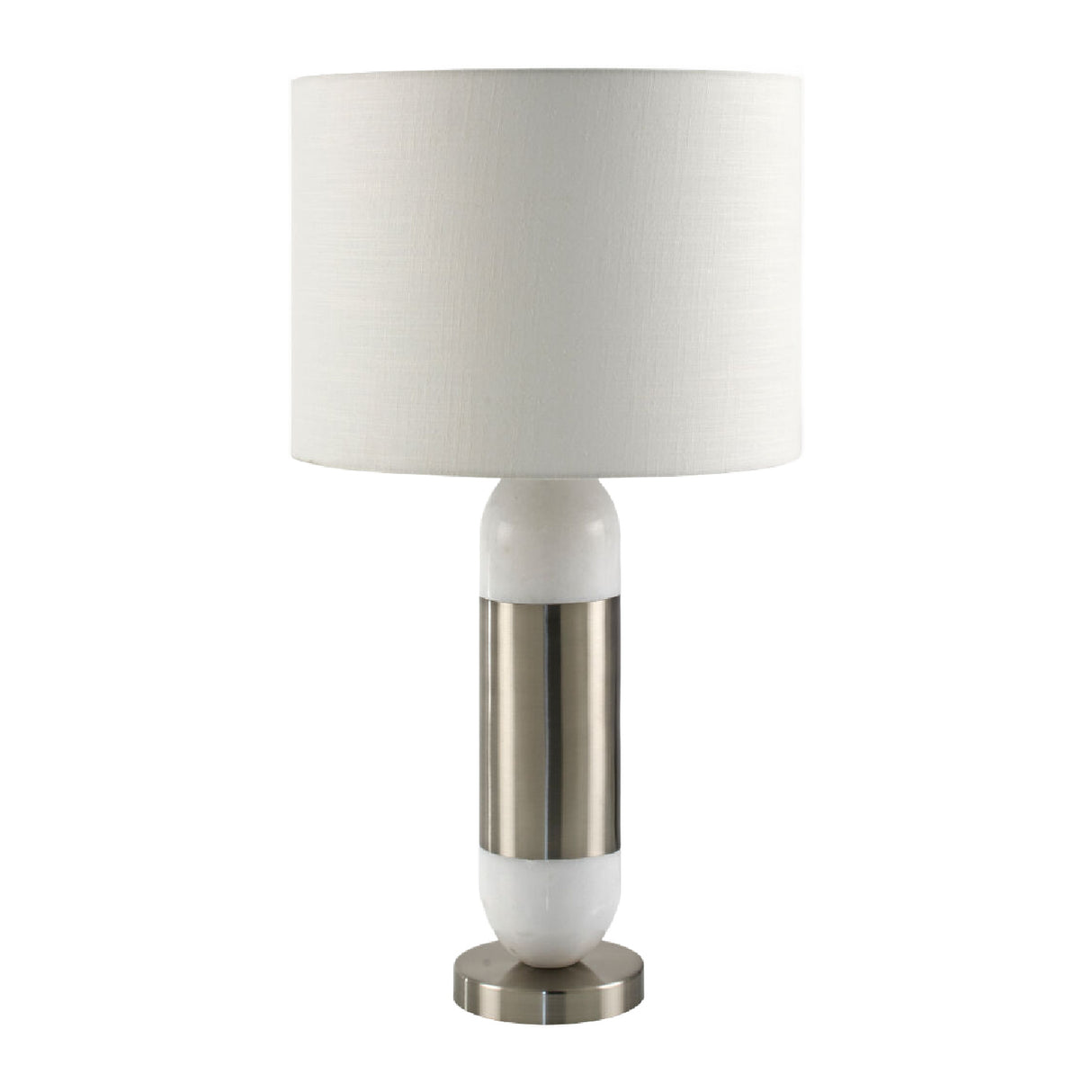  Modern European furniture - Silver Wrapped Marble Table Lamp - www.oroa.com | Oroa.com