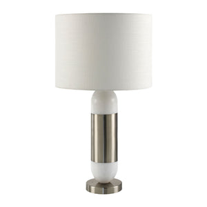   Modern European furniture - Silver Wrapped Marble Table Lamp - www.oroa.com | Oroa.com