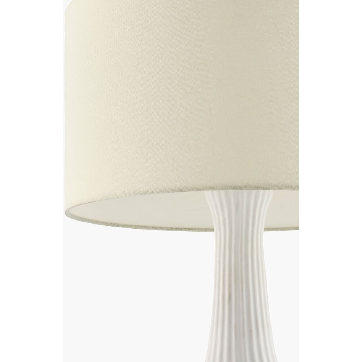   White Concrete Linen Table Lamp | Oroa.com
