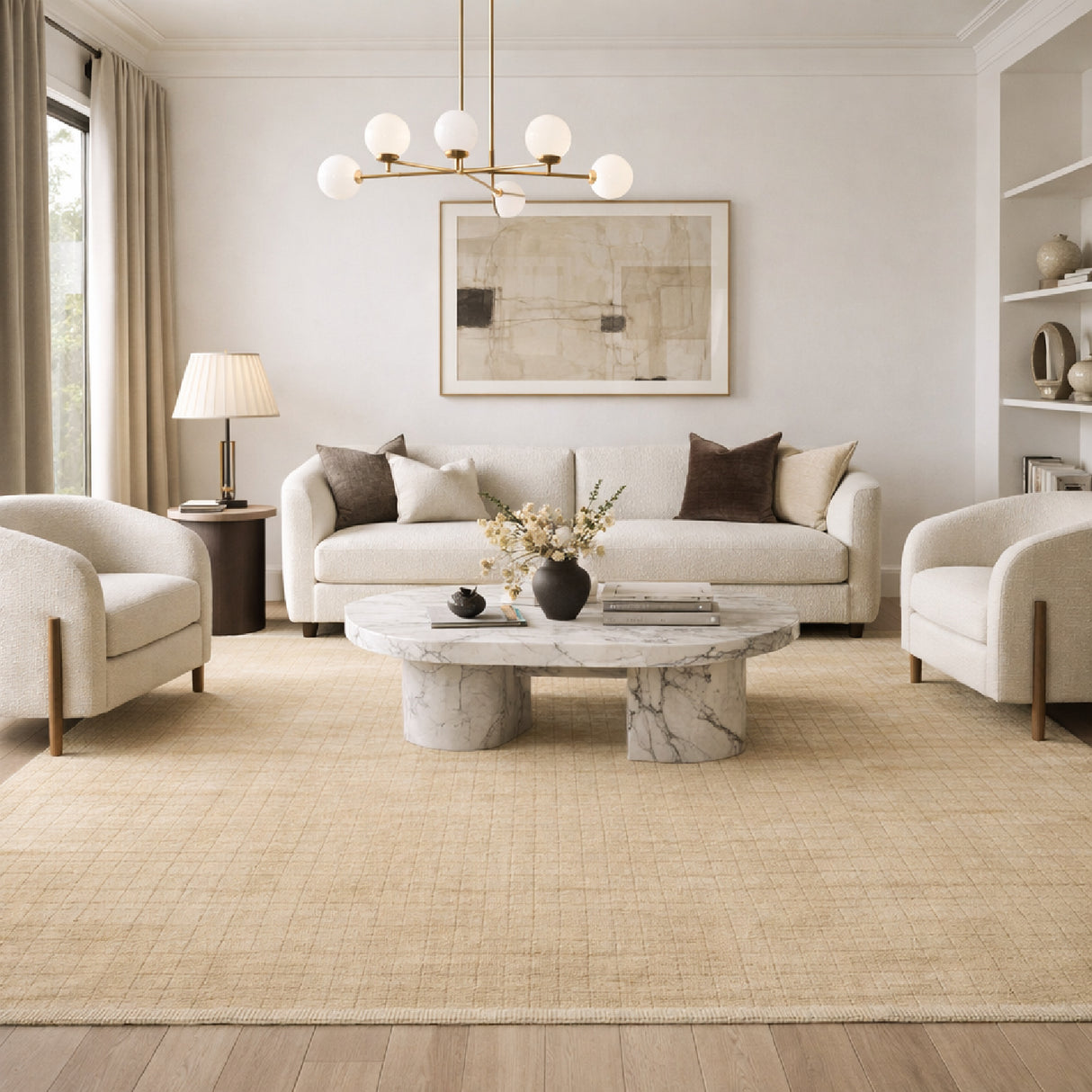   Modern furniture - Hand-Loomed Square Pattern Carpet - www.oroa.com | Oroa.com