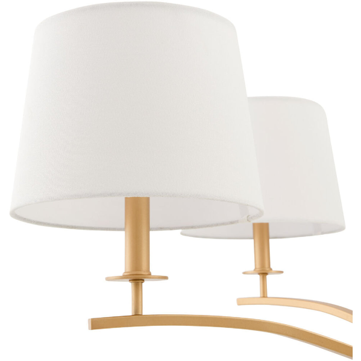  Modern European furniture - White Linen 6-Light Chandelier - www.oroa.com | Oroa.com