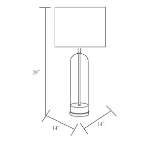   Clear Glass Body Table Lamp | Oroa.com