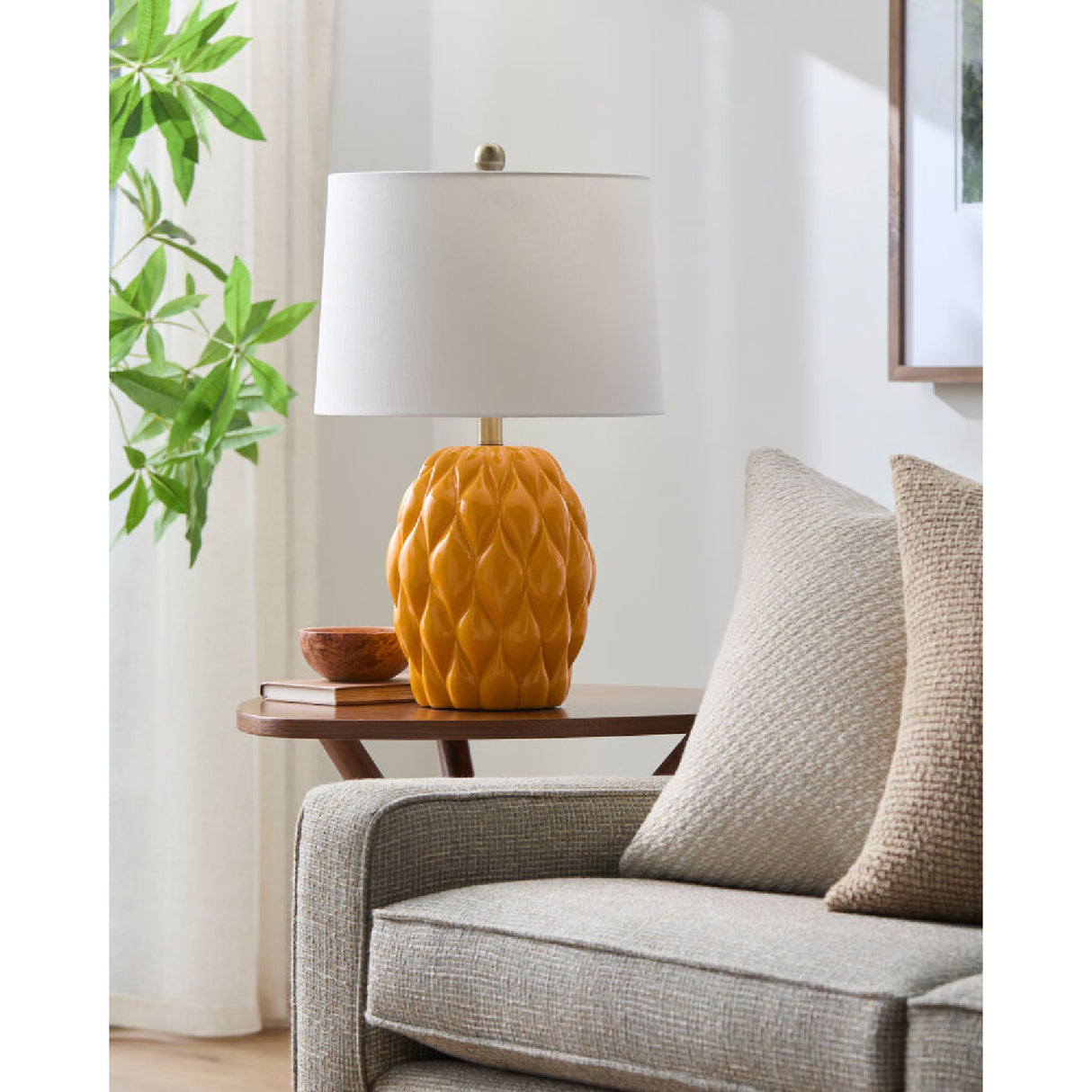   Modern European furniture - Reliefed Ceramic Accent Table Lamp - www.oroa.com | Oroa.com