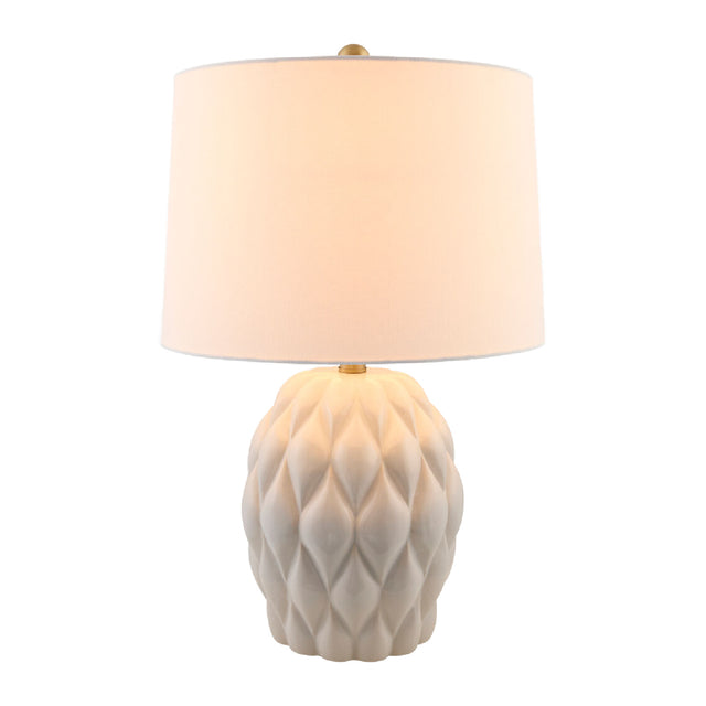 Modern European furniture - Reliefed Ceramic Accent Table Lamp - www.oroa.com