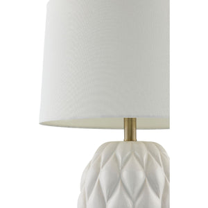   Modern European furniture - Reliefed Ceramic Accent Table Lamp - www.oroa.com | Oroa.com