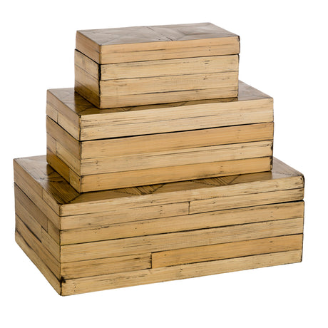   Modern European furniture - Natural Bamboo Garden Box Set (3) - www.oroa.com | Oroa.com
