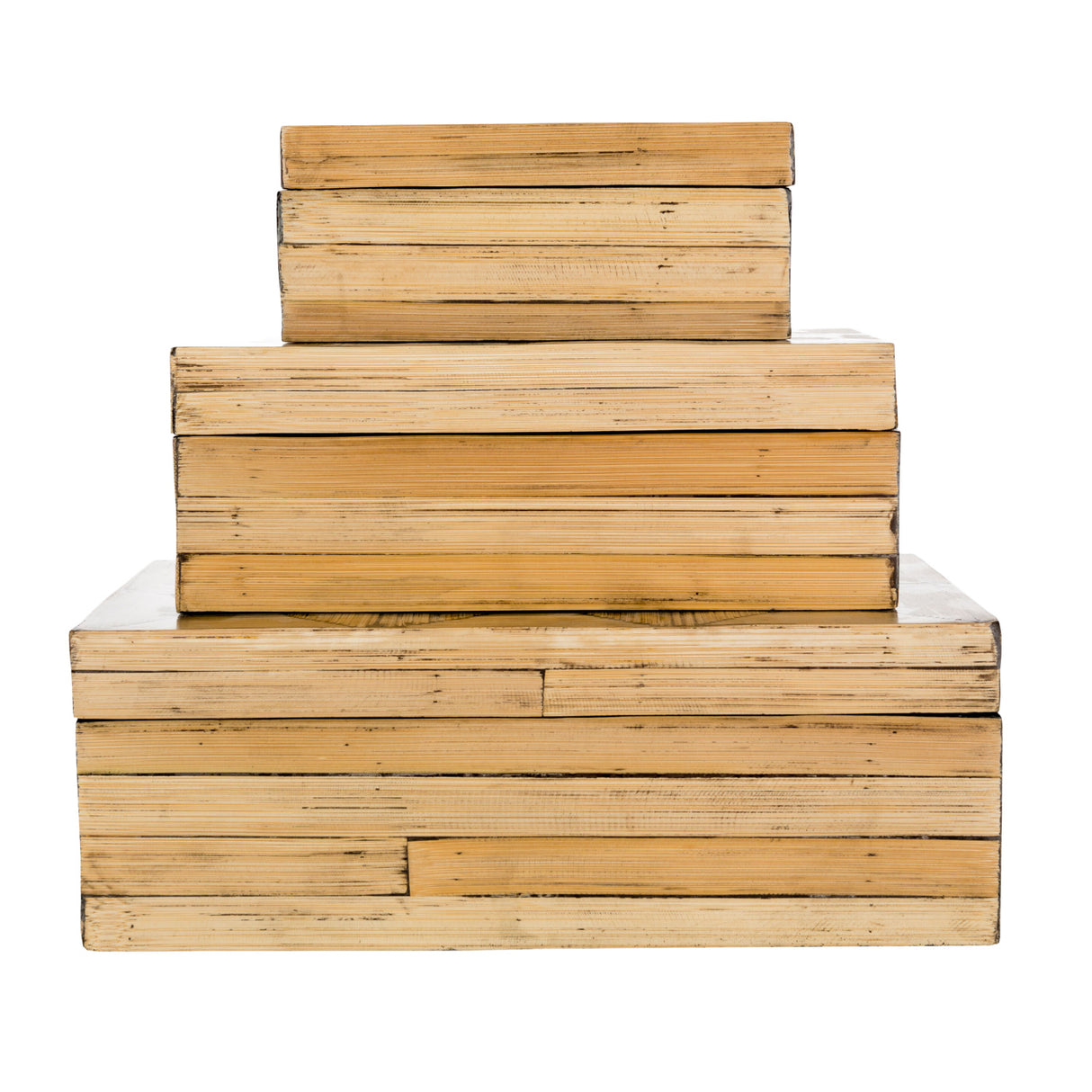   Modern European furniture - Natural Bamboo Garden Box Set (3) - www.oroa.com | Oroa.com