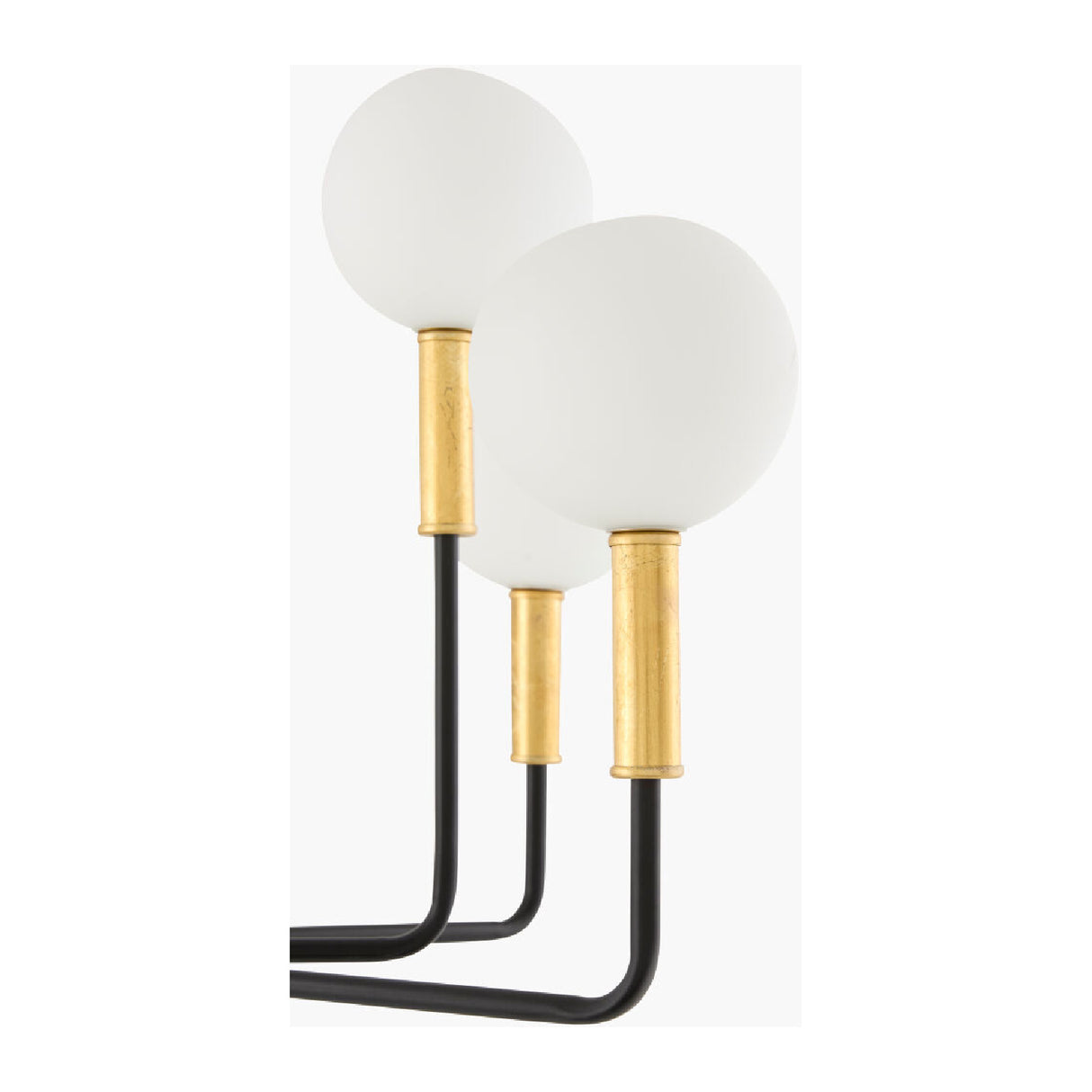   10-Light White Glass Chandelier | Oroa.com