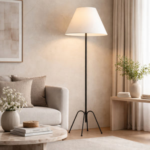   White Empire Shade Floor Lamp | Oroa.com