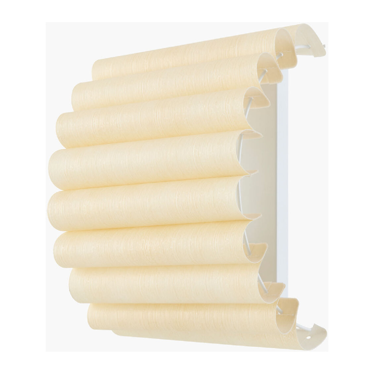   Modern European furniture -Scalloped Beige Linen Wall Lamp - www.oroa.com | Oroa.com