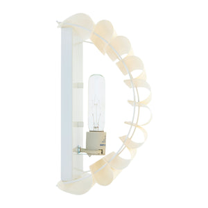   Modern European furniture -Scalloped Beige Linen Wall Lamp - www.oroa.com | Oroa.com