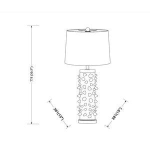   Spike Studded Ceramic Table Lamp | Oroa.com