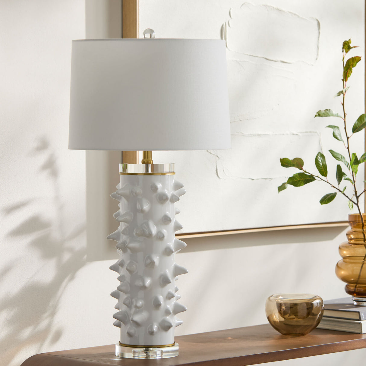   Spike Studded Ceramic Table Lamp | Oroa.com
