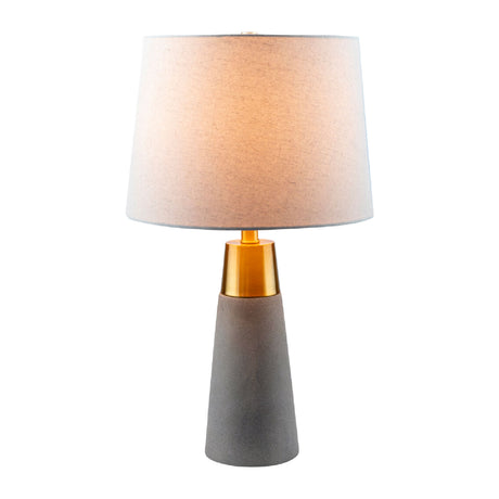   Modern European furniture - Beige Linen Concrete Table Lamps (2)  - www.oroa.com | Oroa.com