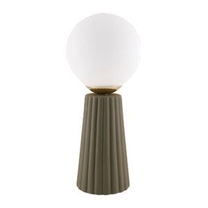   Fluted Ceramic Glass Table Lamp | Oroa.com